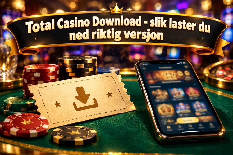 Total Casino Download - slik laster du ned riktig versjon